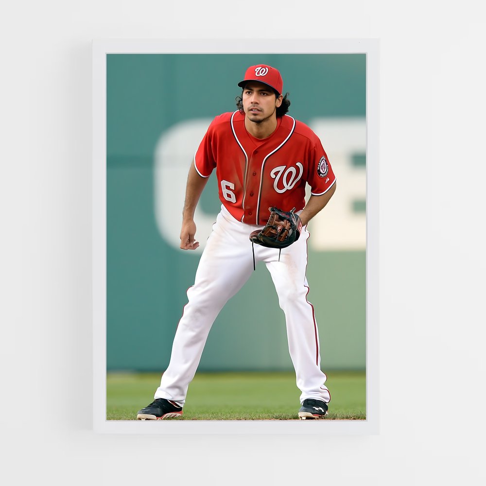 Poster Anthony de rendon – affiche Baseball (vue 3)